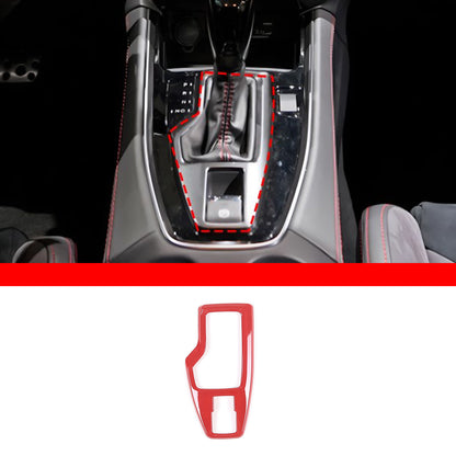 ABS Red Center Console Gear Shifter Panel Cover for Subaru WRX VB AT 2022-24 7