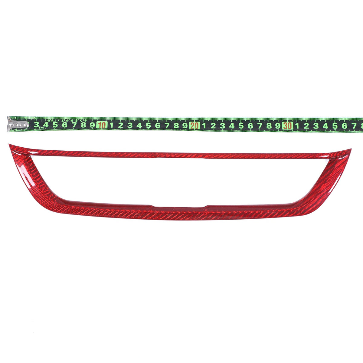 Red Real Carbon Fiber Center Air Vent Trim For Alfa Romeo Giulia 952 2017-2020 7