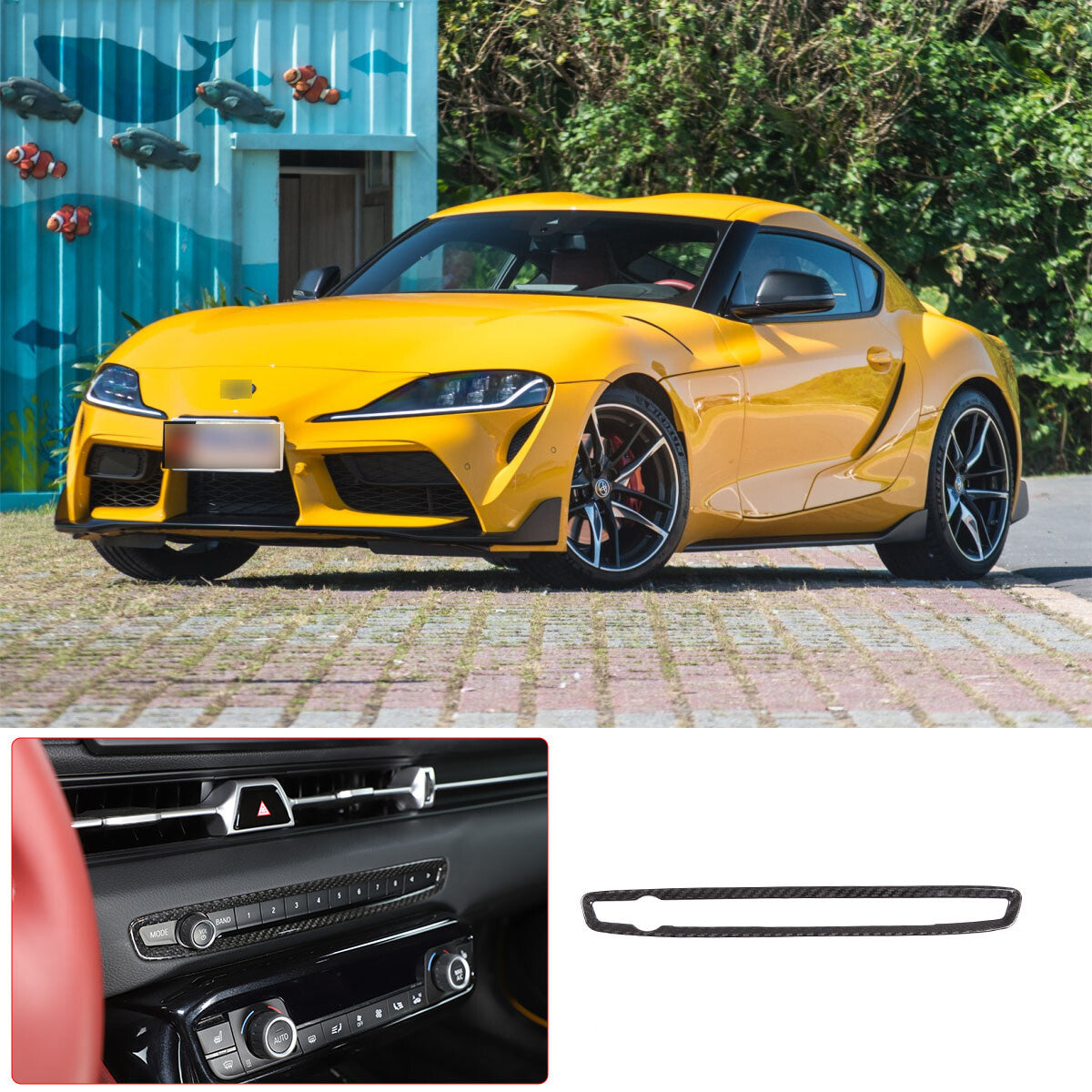 Carbon Fiber Car Accessories Interior exterior Cover Trim For Toyota Supra 19-24 138