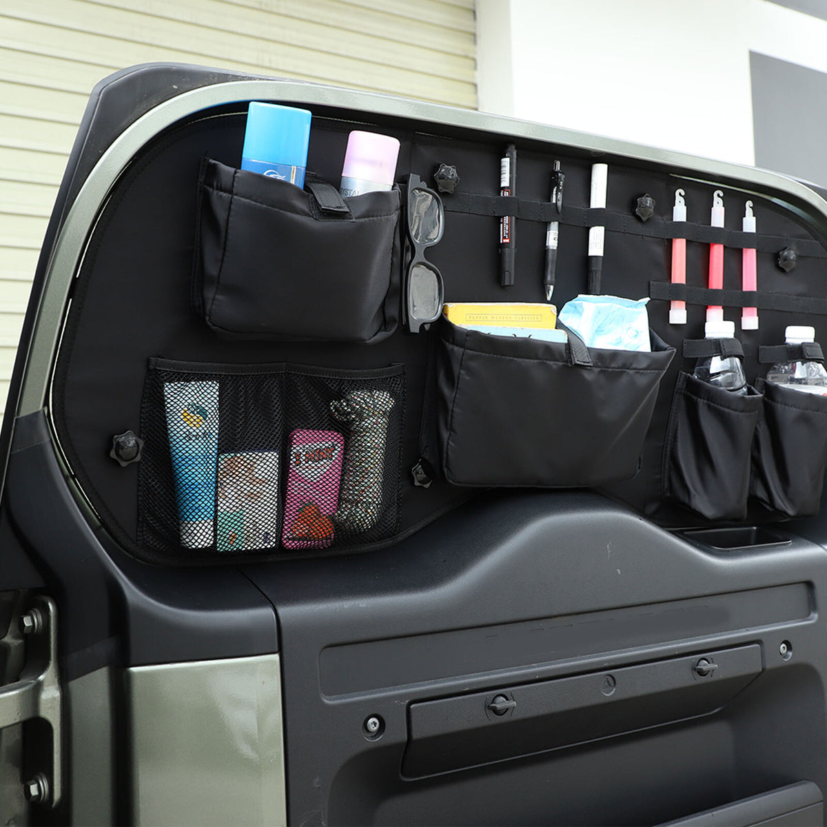 Tailgate Window Tactical Molle Storage Bag Pouch For Land Rover Defender 2020-24 7