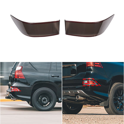 Smoked Black Rear Fog Tail Light Lamp Decor Cover Trim for Lexus GX460 2014-2023 6
