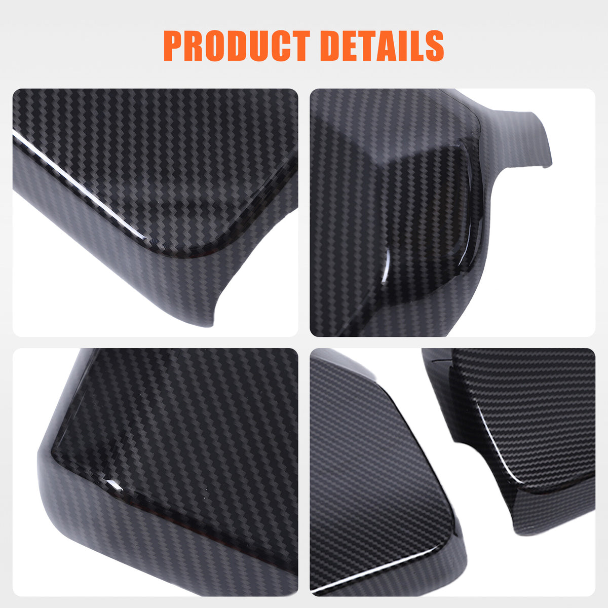 Carbon fiber ABS Door Handle & Mirror Trim For Toyota Land Cruiser LC250 24+ US 8