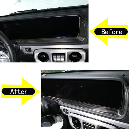 Carbon Fiber Dashboard Display Panel Trim For Mercedes Benz G Class W463 2019-20 10