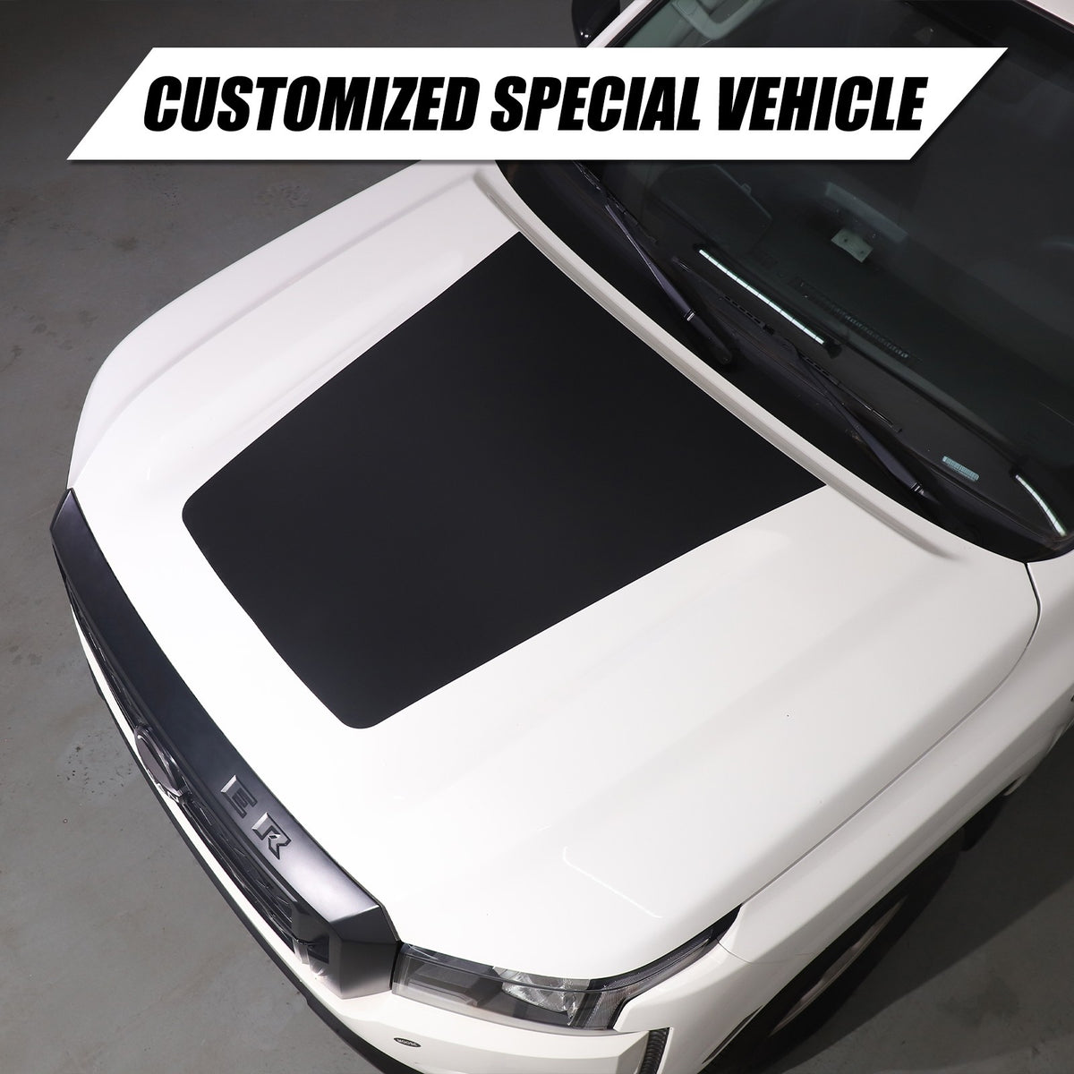 Black Front Exterior Hood Trim Sticker Decal For Nissan Frontier 2024+ US 8
