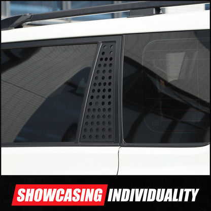 C-pillar Triangular Window Plate Trim For Toyota Land Cruiser Prado 10-23 US 2