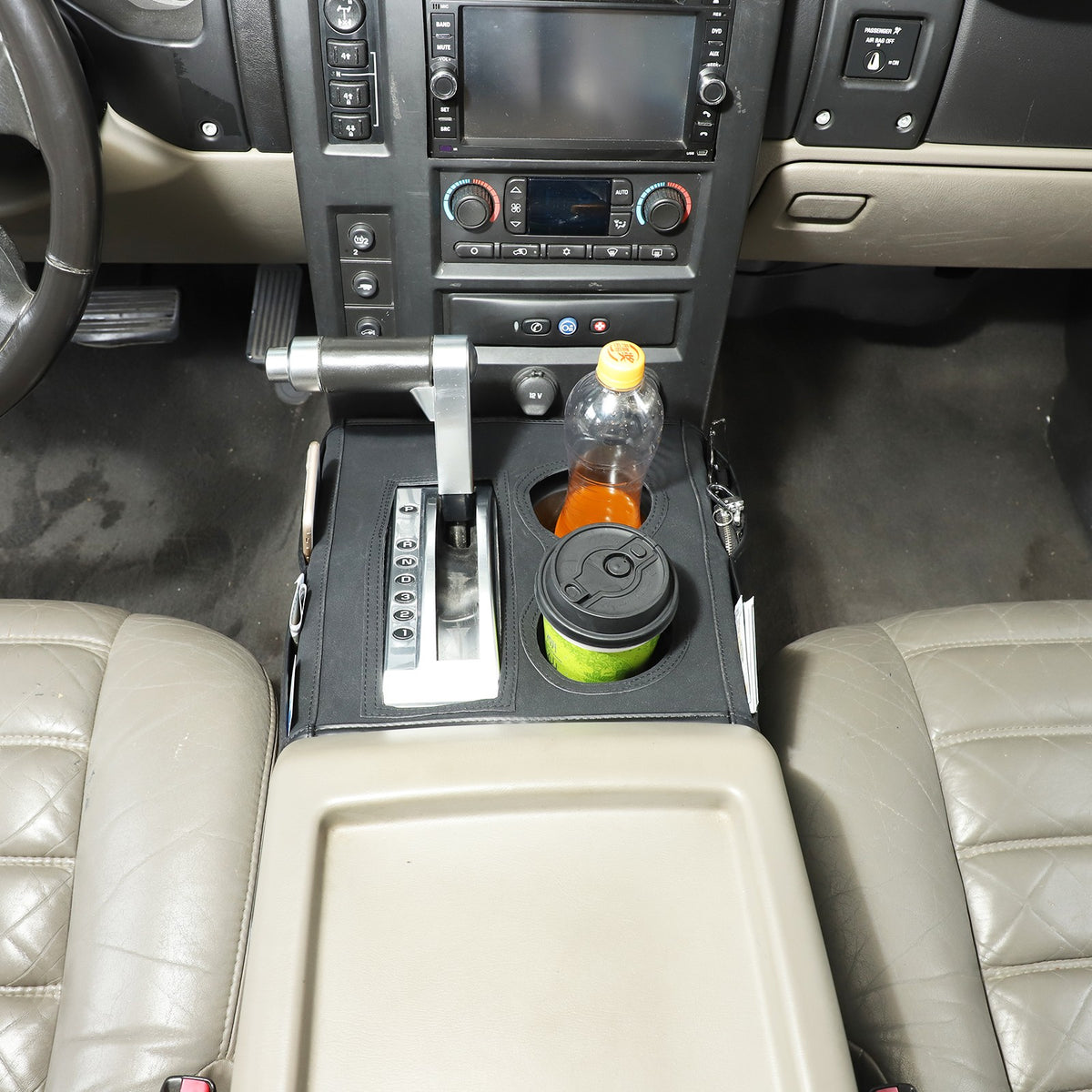 Suede Cloth Center Console Gear Shift Trim Cover For Hummer H2 2003-2009 US 4