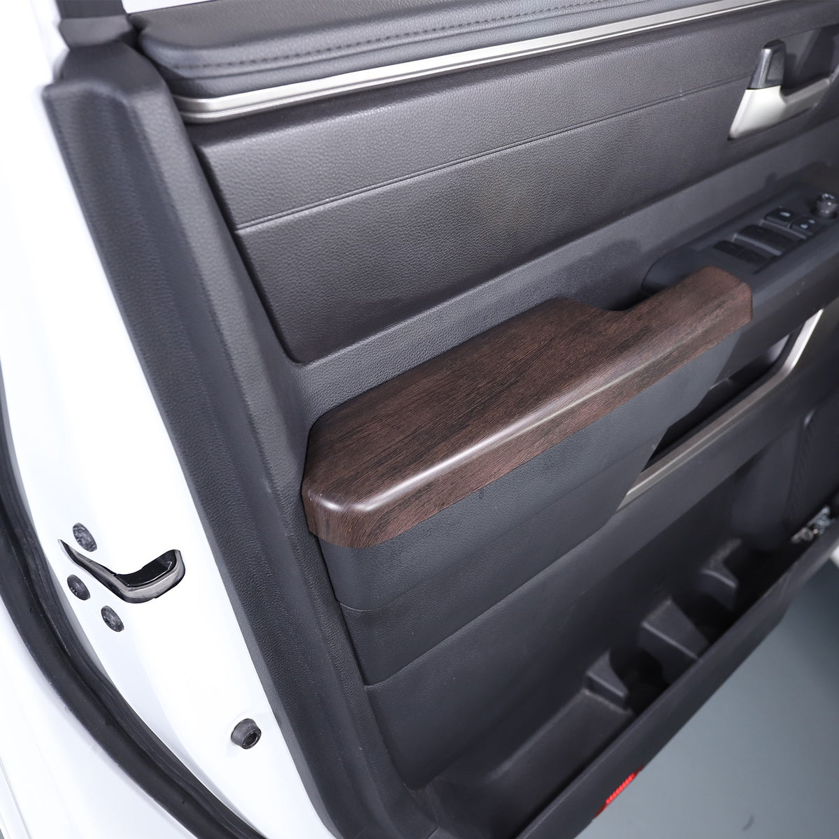 Oak Grain Door Elbow Armrest Trim Cover For Toyota Tundra Sequoia 2022-24 US 16