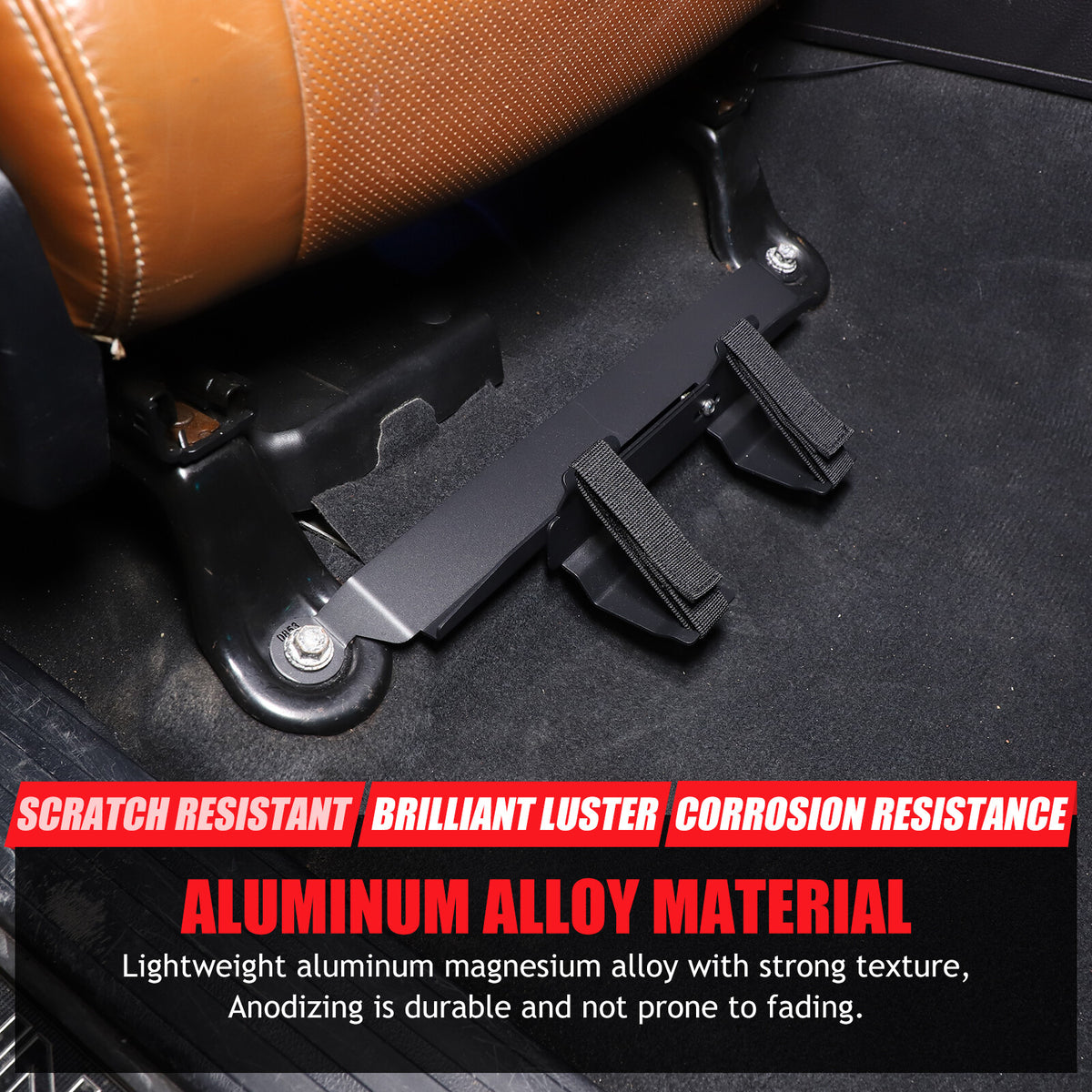 Black Aluminum Passenger Seat Fire Extinguisher Bracket For Toyota Tundra 07-21 14