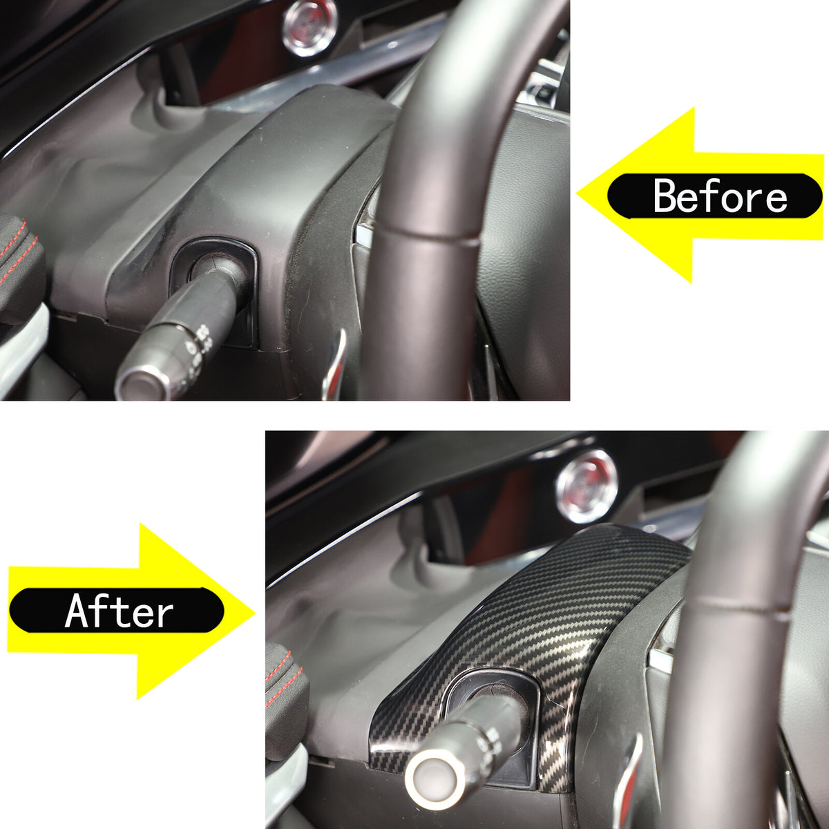 Carbon Fiber ABS Interior Full Decor Cover Trim Kit For Corvette C8 2020-2025 - Styles 26-30 35