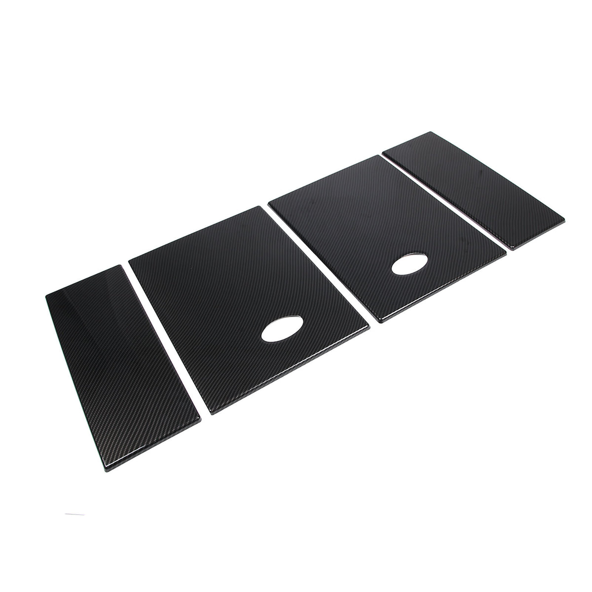 ABS Carbon fiber Rear Side Window Cover Panel Trim For LAND ROVER DEFENDER 20-24 15