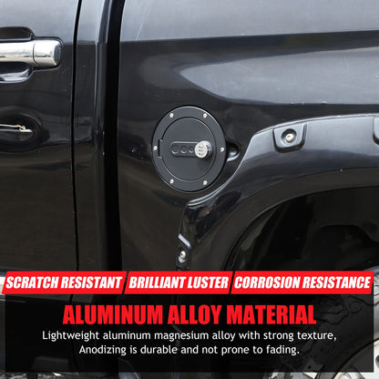 Fuel Cap Anti-Theft Lock Cover with Combination Lock For Toyota Tundra 2007-2021 4