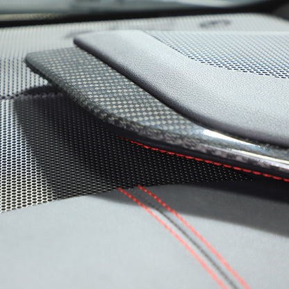 Real Carbon Fiber Console Side Dashboard Trim For Corvette C8 Stingray 20-25 2