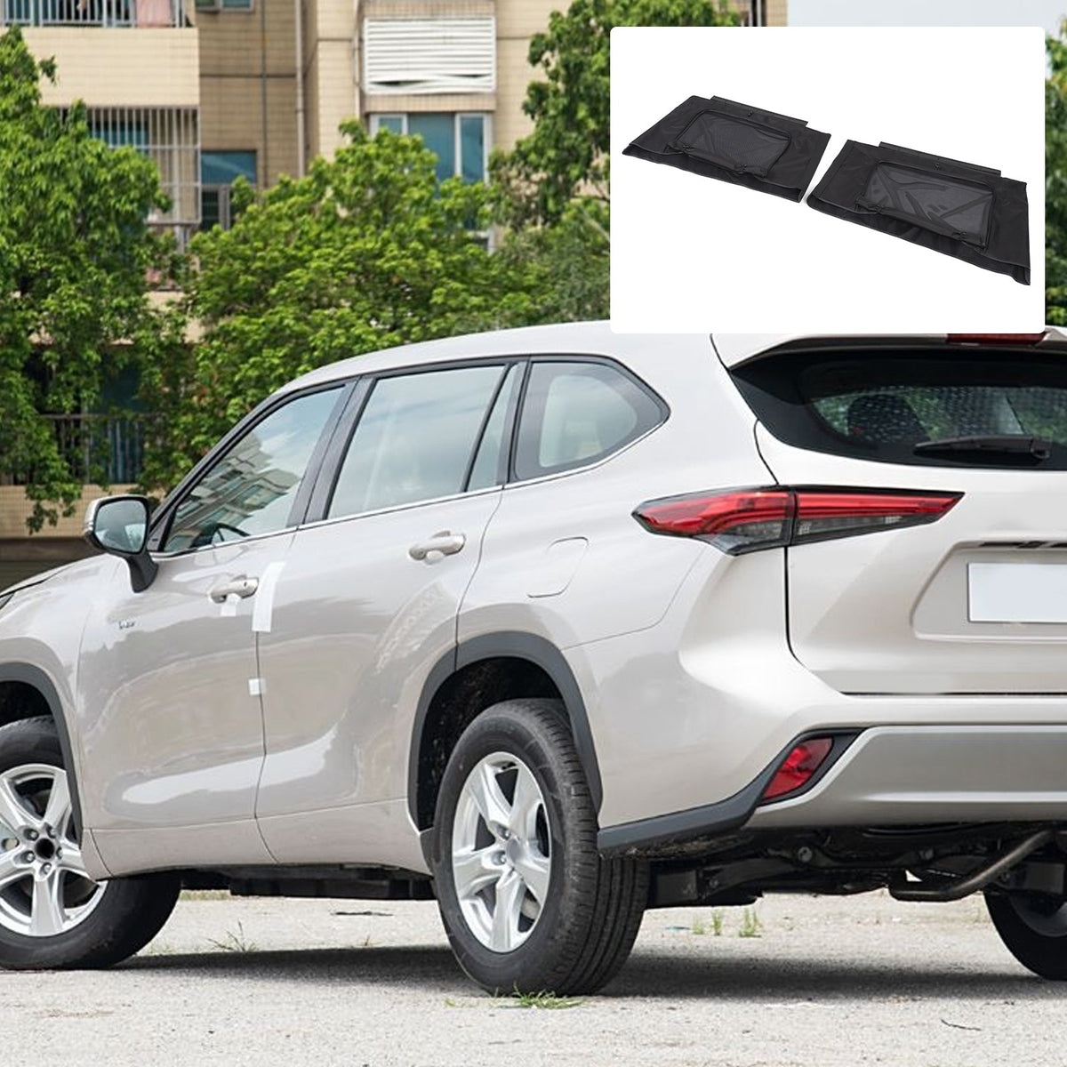 Rear Window Shade Cover Trim For Toyota Highlander XU50 2015-2021 9