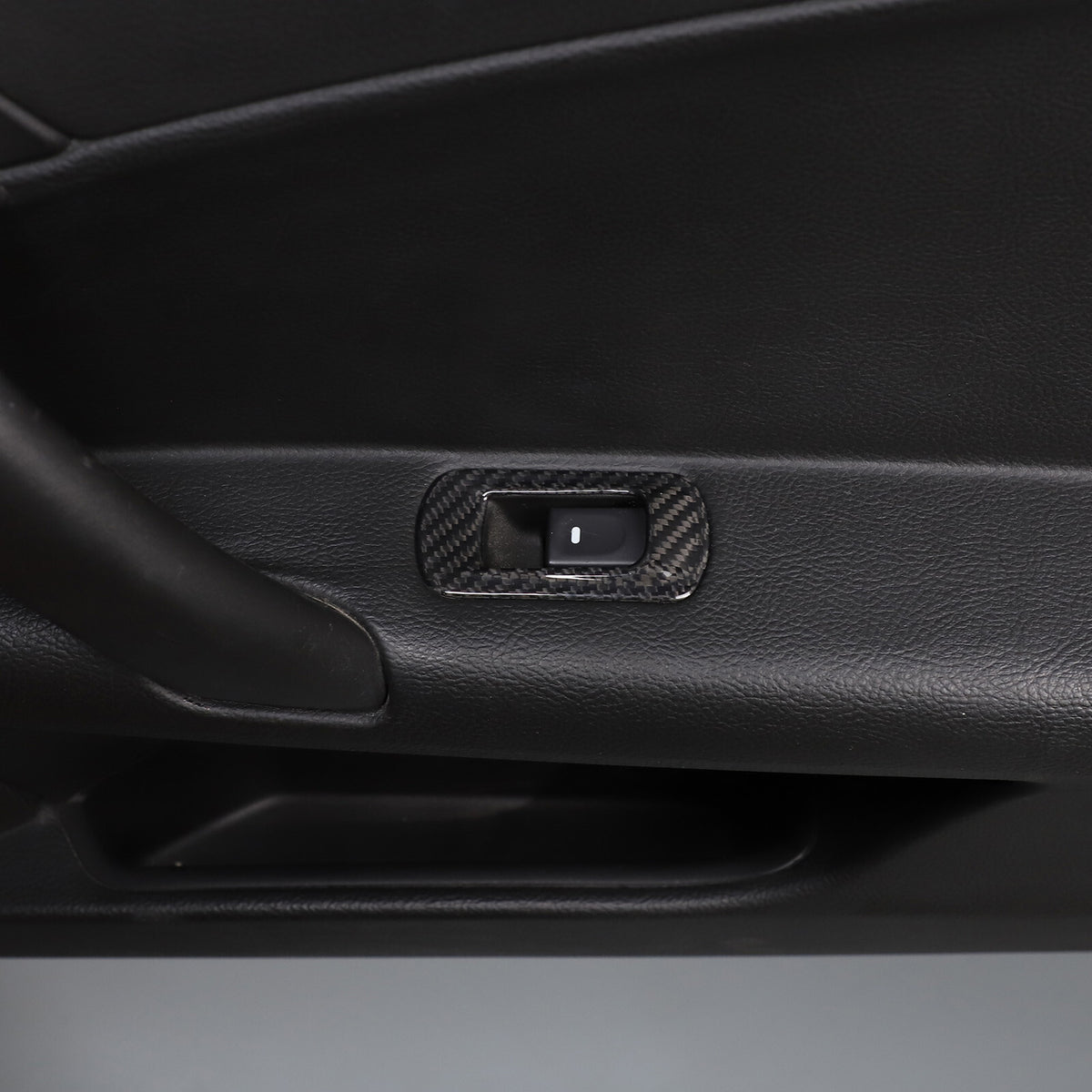 Real Carbon Fiber Door Armrest Window Lift Trim Cover For C6 Corvette 2005-13 9