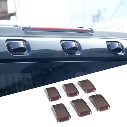 18pcs Smoked Front Rear Side Tail Light Roof Light Trim Cover For Hummer H2 53
