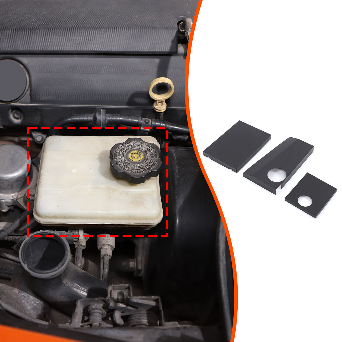 Black Aluminum Alloy Antifreeze Fuse Box Cover Trim For Corvette C7 2014-2019 13