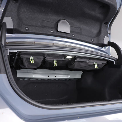 Black Rear Trunk Hanging Storage Bag Organizer For BMW 5 Series G60 i5 2024+ 14