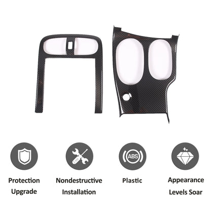 Carbon Fiber ABS Center Console Panel Cover Trim Set For 2005-13 Corvette C6 US 5