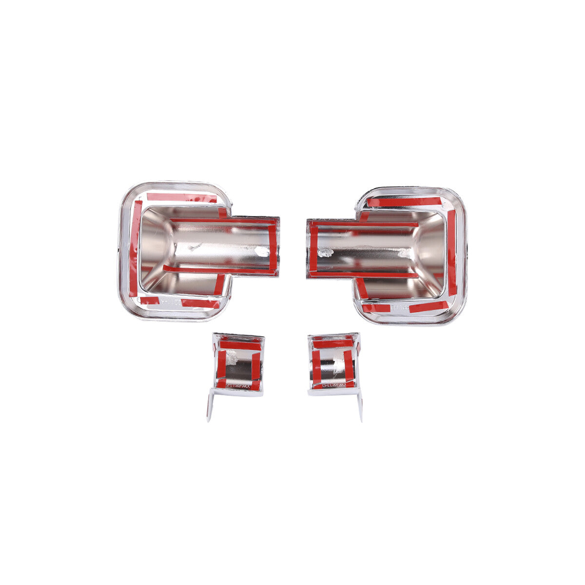 Chrome ABS Side View Mirror Shell Protect cover Trim 10Pcs For Hummer H2 03-09 6
