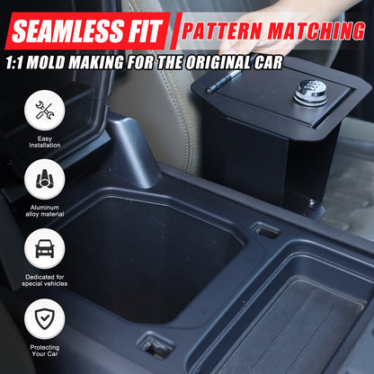 Center Console Safe GUN Storage Lock Box W/ TRAY For LR Defender L663 2020-24 8