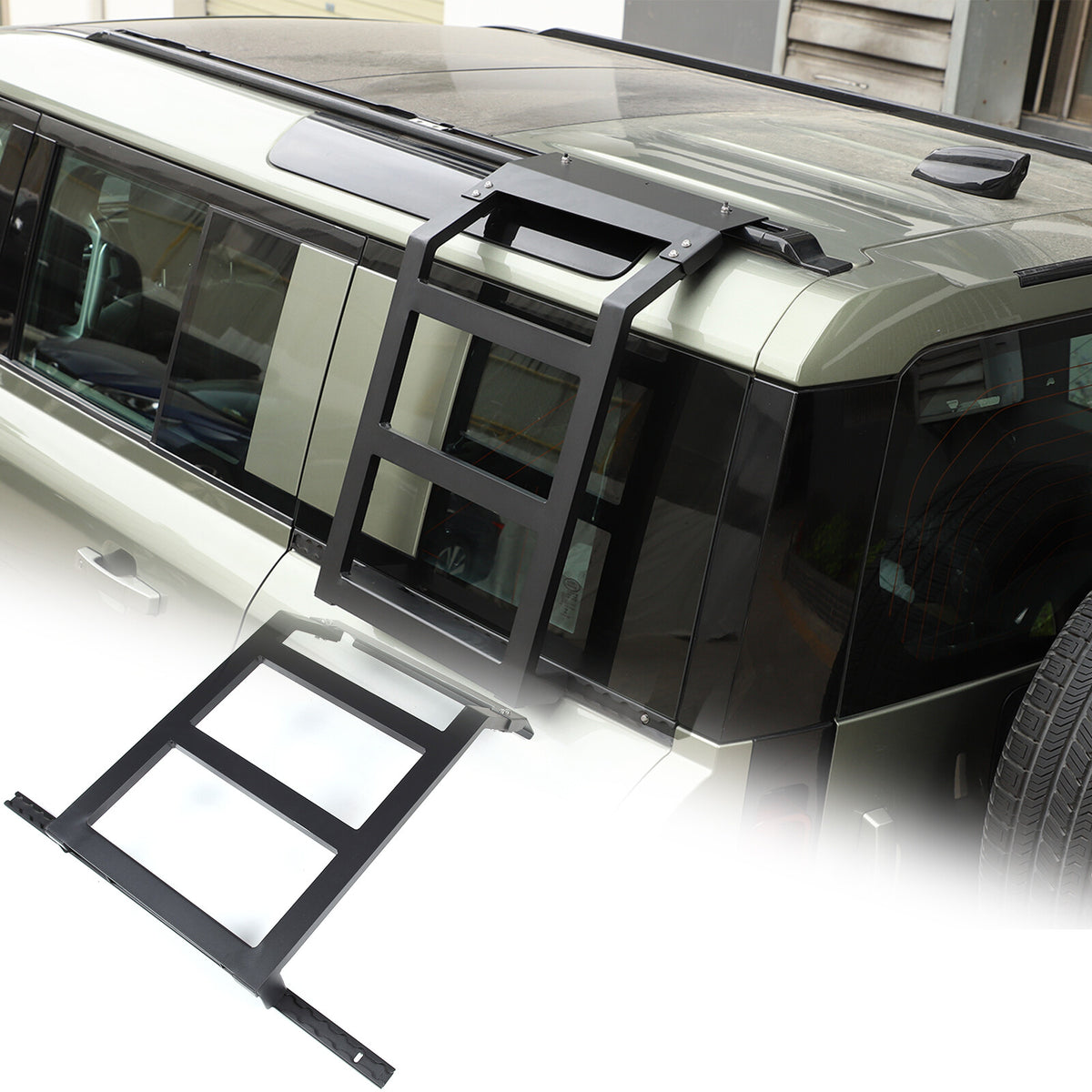 Back Rear Roof Ladder Tailgate Passanger Side Rack For Land Rover Defender 20-24 5