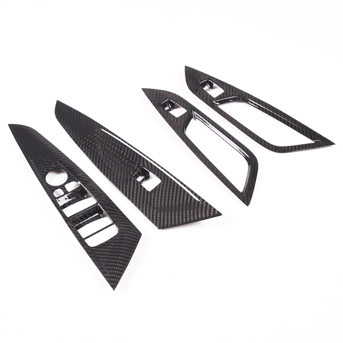 Real Carbon Fiber Window Lift Trim Cover For BMW 4 Series G26 Gran Coupe 22-24 11