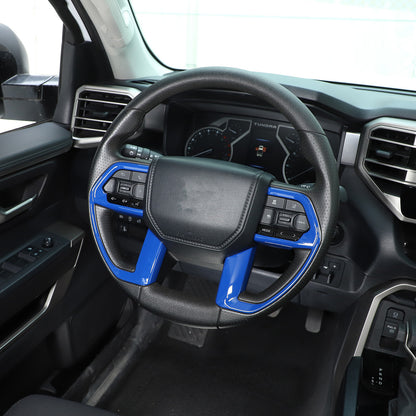 ABS Blue Car Center Panel Trim Interior Accessories For Toyota Tundra 2022-2026 - Variants 6-10 67