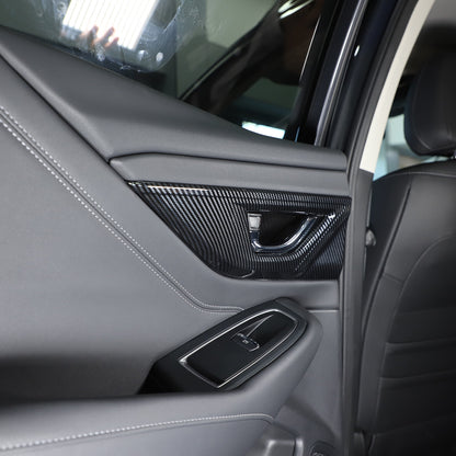 For Subaru Outback BT 2021-23 Carbon Fiber Inner Door Handle Cover Trim Frame US 11