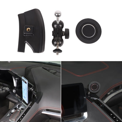 Magnetic Center Console Phone Mount Bracket For Corvette C8 2020-2025 US 22