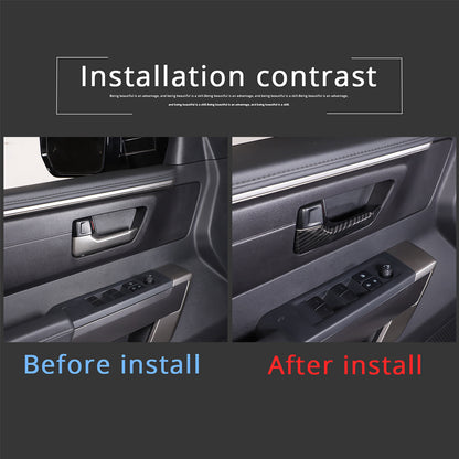 ABS Carbon Fiber Interior Set Cover Trim Kit For Toyota Tundra Sequoia SR 22+ - Styles 1-5 126