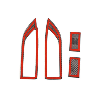 Real Carbon Fiber Window Lift Panel Trim Cover For Ferrari 458 11-16 7