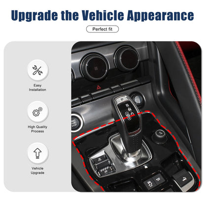 Matte Real Carbon Fiber Gear Shift Indicator Trim For Jaguar F-TYPE X152 2013+ 16