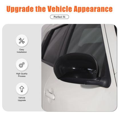 Piano Black ABS Full Wrap Exterior Side Mirror Cover For Nissan Juke 2010-2014 7