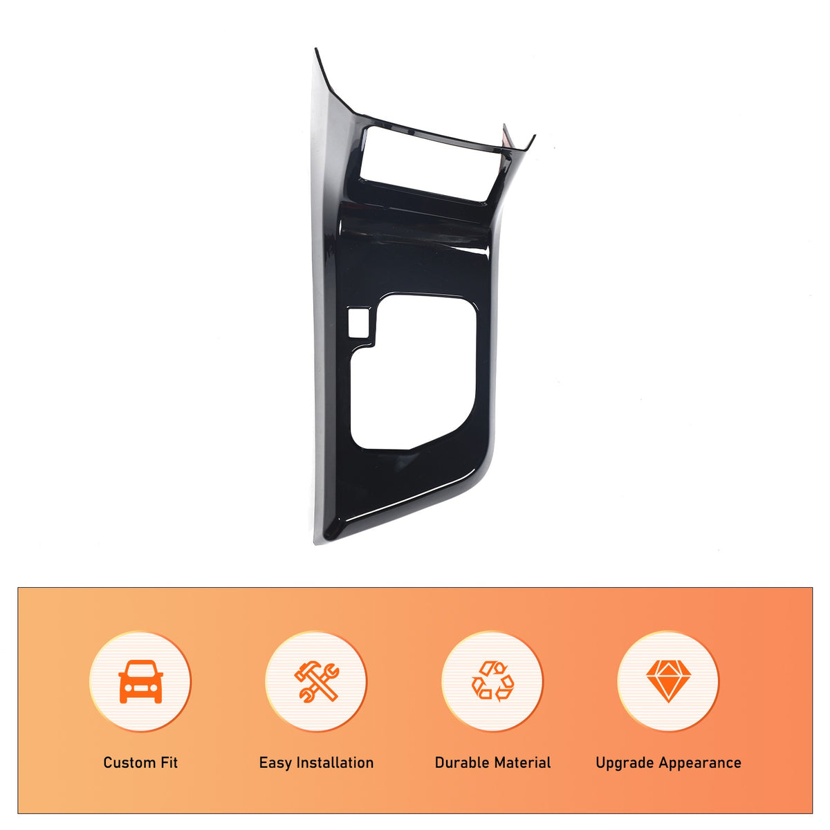 Glossy Piano Black Center Gear Shift Trim For Toyota Tundra/Sequoia 2007-2013 7