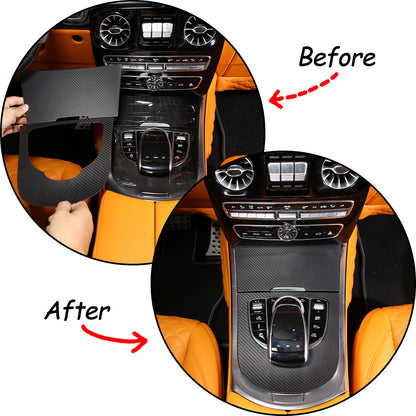 Carbon Fiber Central Gear Shift Panel trim For Mercedes Benz G Class 19-20 10