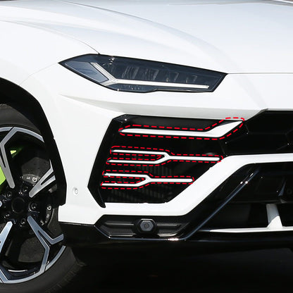 Matte Real Carbon Fiber Front Grille Bumper Trim For Lamborghini URUS 2018-2021 6