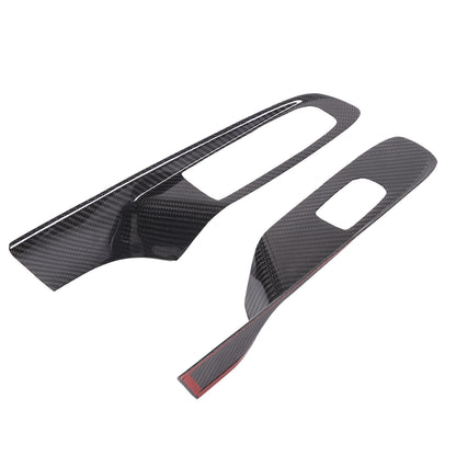Real Carbon Fiber Window Lift Switch Button Trim For Corvette C8 Convertible US 10