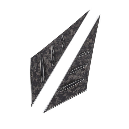 Forged Carbon Fiber Window Triangle A-Pillar Cover Trim For Corvette C6 2005-13 16