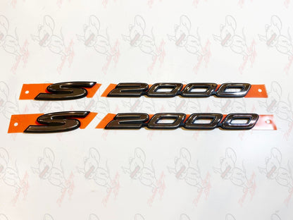 HONDA S2000 AP1 AP2 OEM Fender Side "S2000" Chrome Emblem Badge RH & LH Set 4