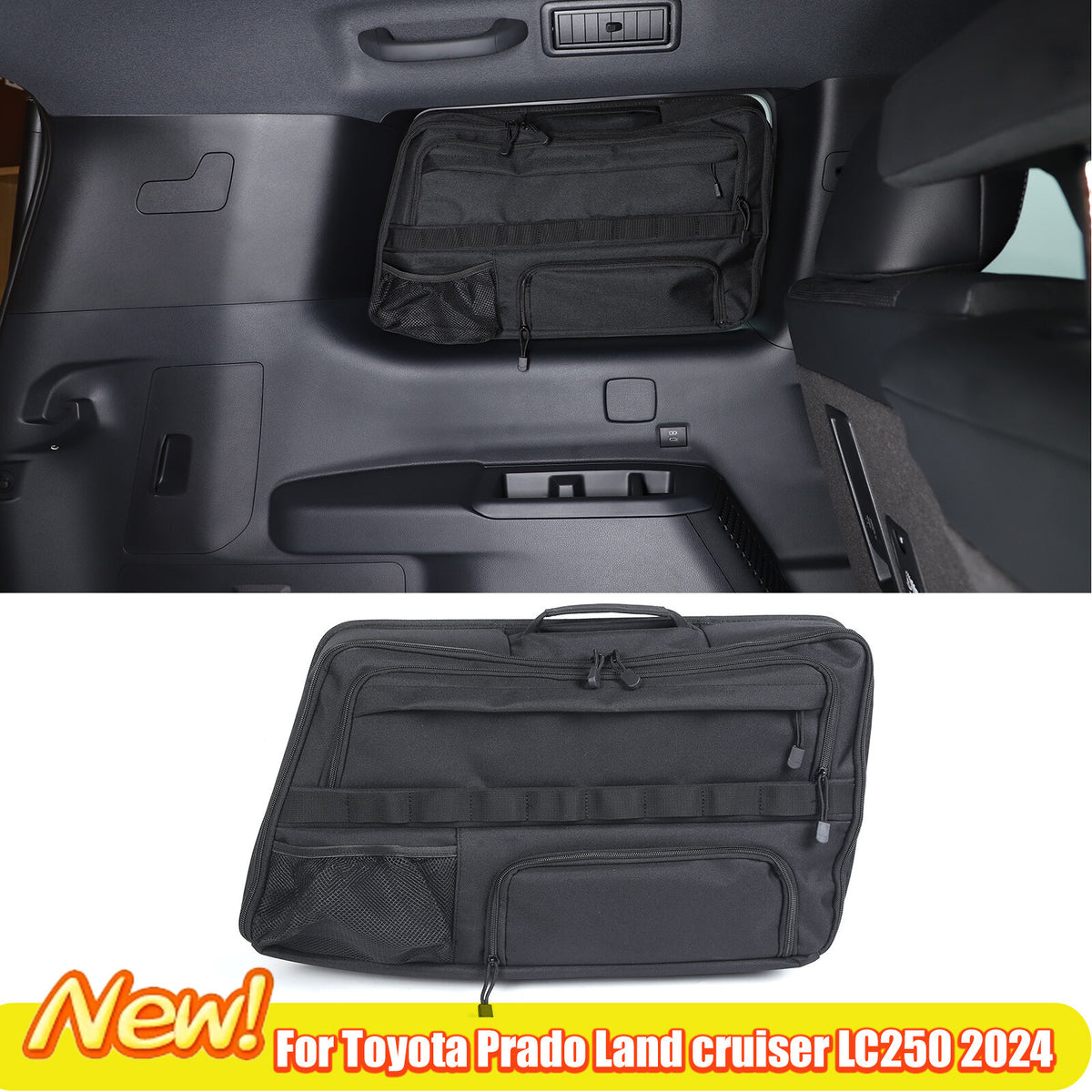 Car Trunk L & R Side Window Storage Bag For Toyota Land cruiser LC250 2024+ 1