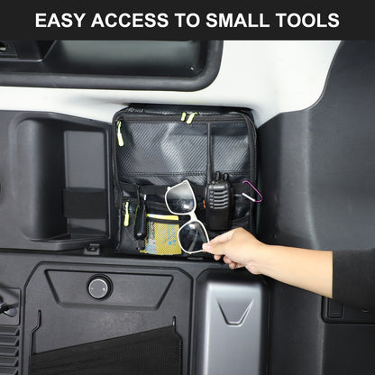 Carbon Fiber Pattern Trunk Right Side Window Bag For LR Defender 110 L663 2020+ 9