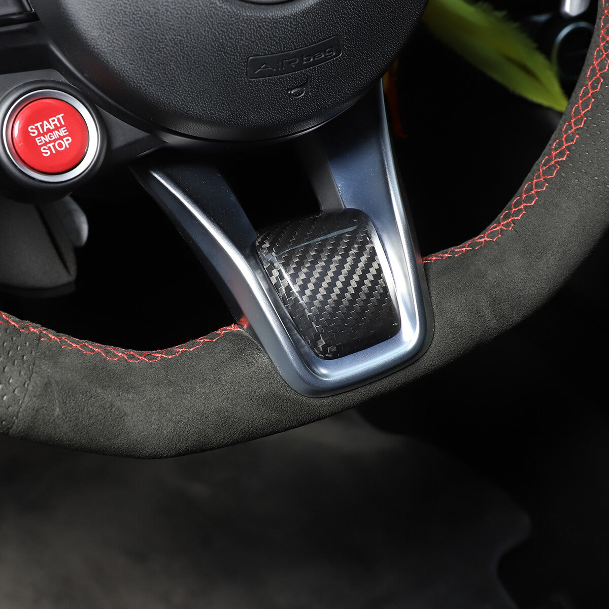 Real Dry Carbon Fiber Interior Center Console trim Kit For Alfa Romeo Tonale 23+ - Variants 11-12 11