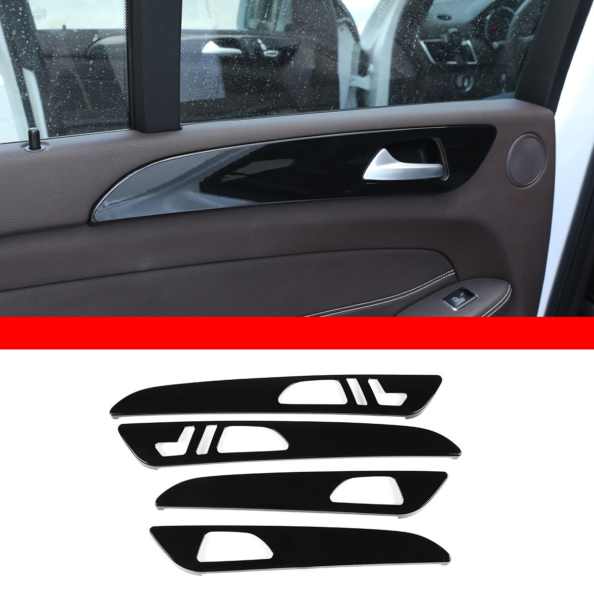 Piano Black Door Panel Trim For Benz ML W166/GLE W166/GLS/X166/GL X164 13-19 US 20