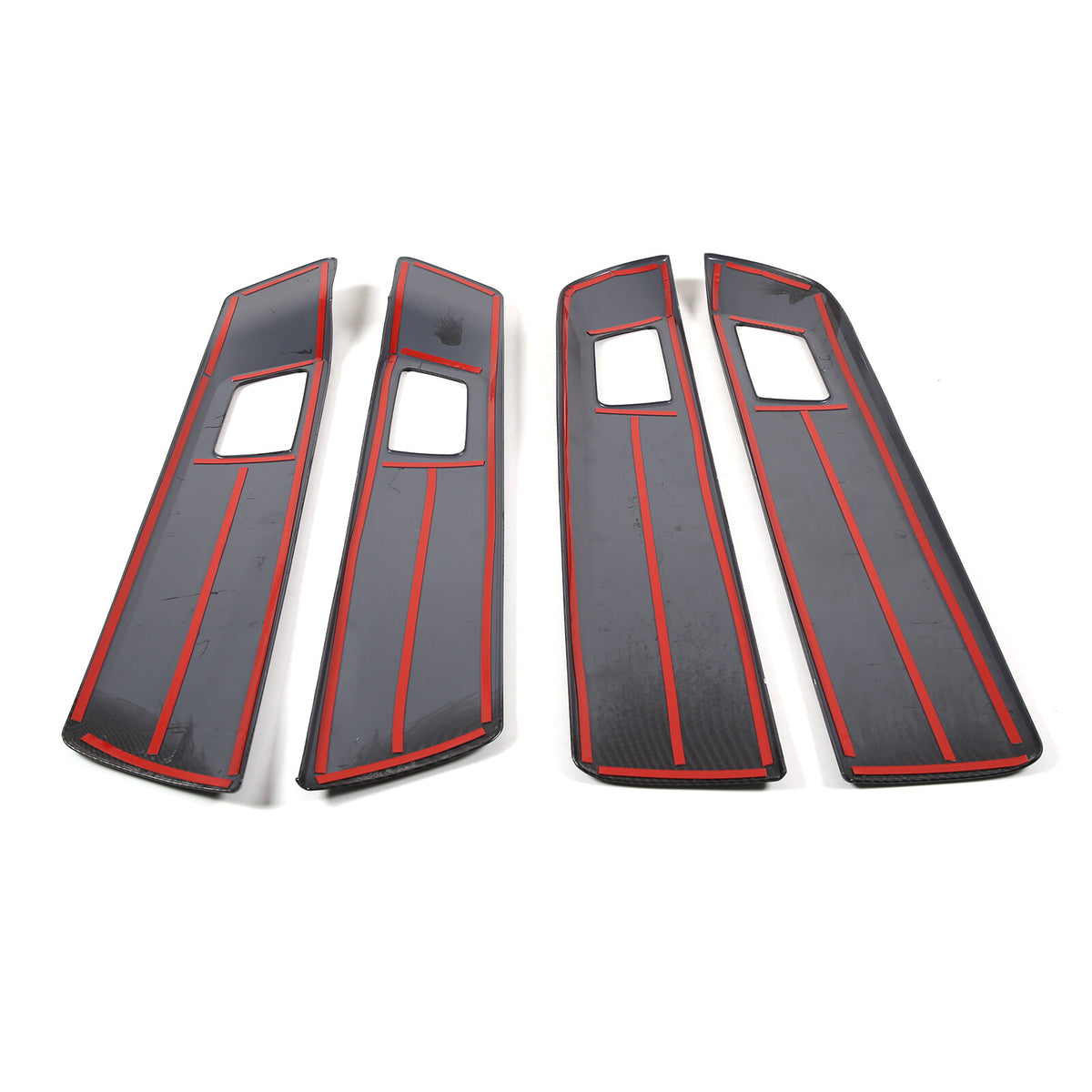 ABS Carbon Fiber Inner Door Handle Panel Frame Trim For Toyota Tundra 2022-23 US 11