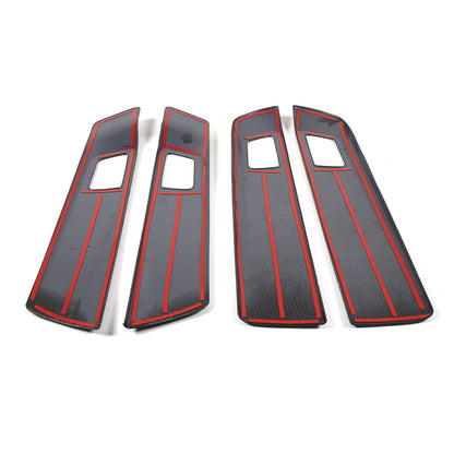 ABS Carbon Fiber Inner Door Handle Panel Frame Trim For Toyota Tundra 2022-23 US 11