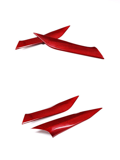 Red Real Carbon Fiber Center Gear Shift Side Trim For BMW 3 Series M340i 2025+ 6