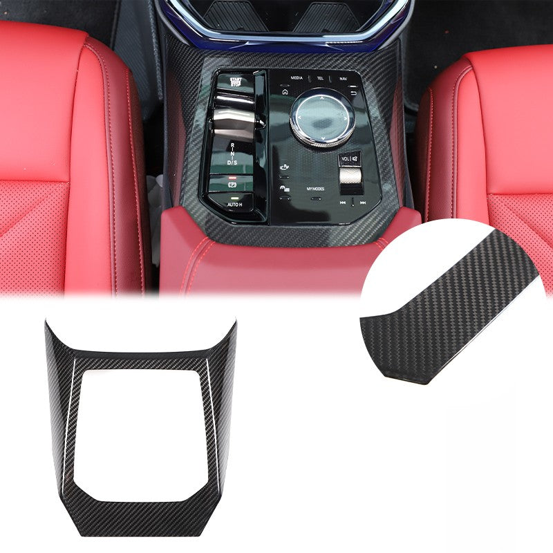 Real Carbon Fiber Center Console Gear Shift Panel Trim For BMW X3 G45 2025+ 24