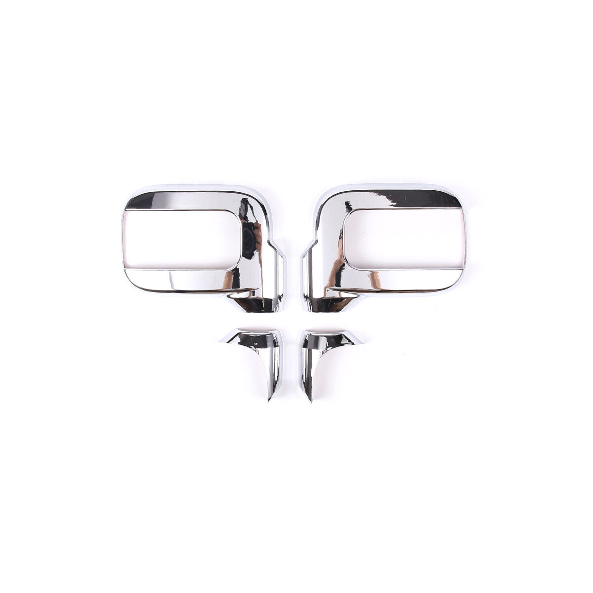 Chrome ABS Side View Mirror Shell Protect cover Trim 10Pcs For Hummer H2 03-09 9