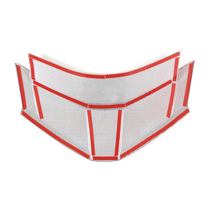 Red Real Carbon Fiber Rear Window Lower Trim For Corvette C8 Coupe 2020-26 US 8