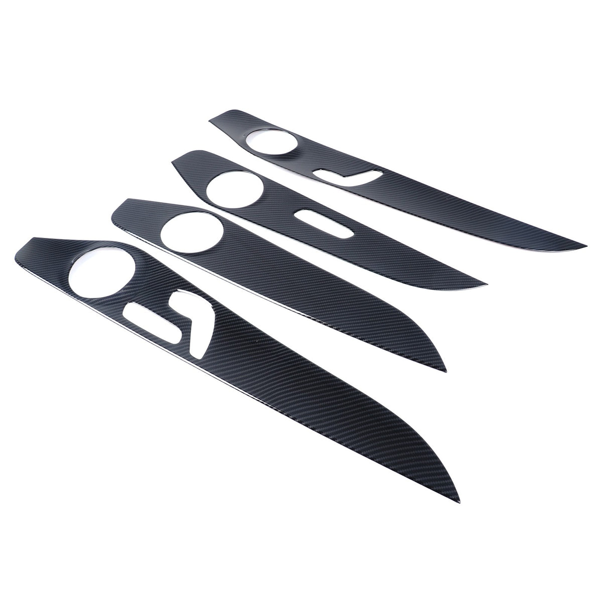 ABS Carbon Fiber Interior Door Panel Trim Cover For Benz C-Class W205 2015-21 US 13